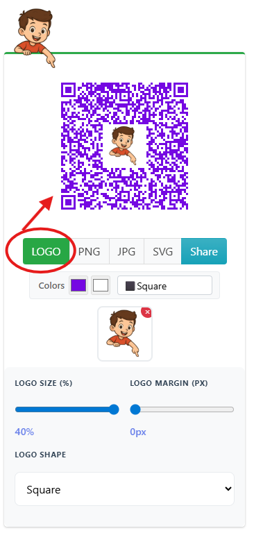 Download and use your email QR code